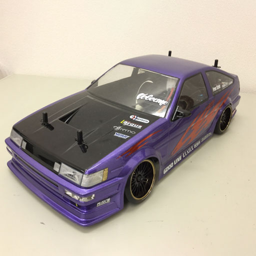 ラジコン トヨタ AE86レビン メタリックパープル