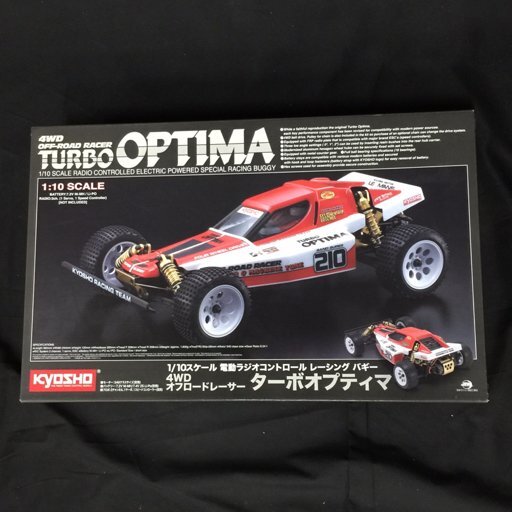 京商 1/10 ターボオプティマ 電動ラジオコントロール レーシングバギー ４WDオフロードレーサー